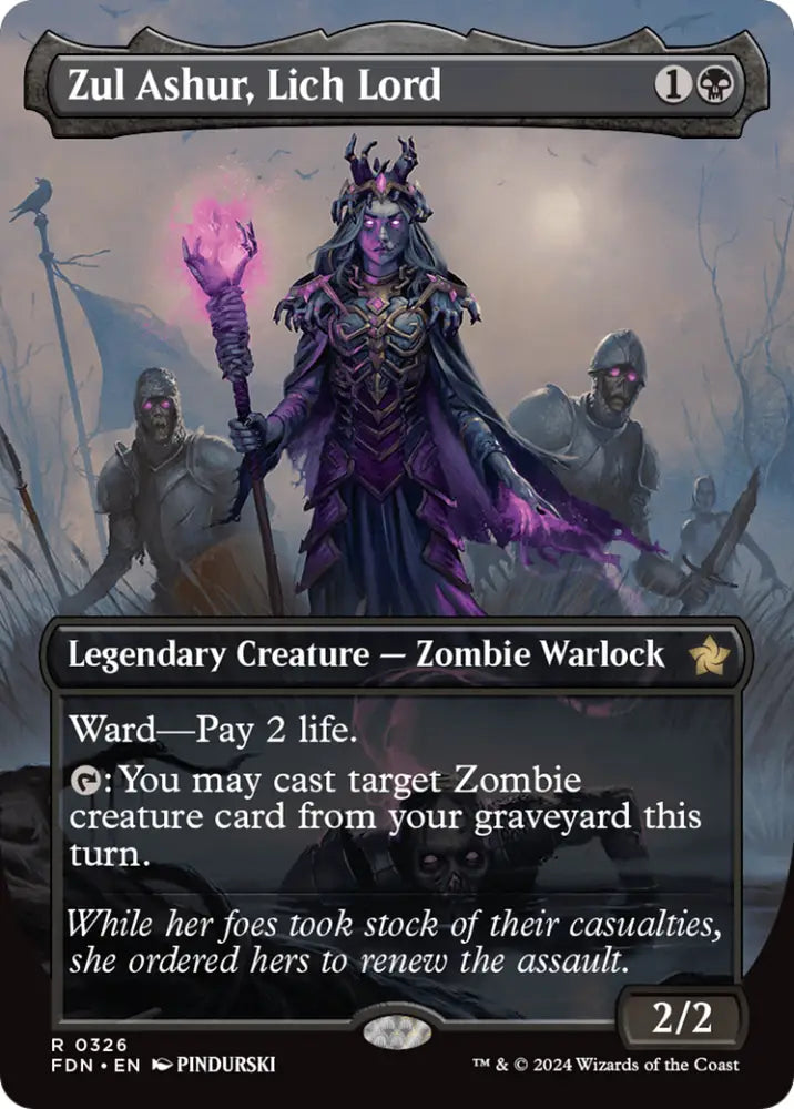 Zul Ashur Lich Lord (Borderless) [Foundations] - MTG Single