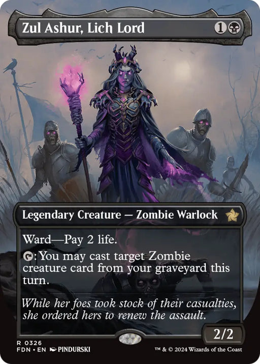 Zul Ashur Lich Lord (Borderless) [Foundations] - MTG Single