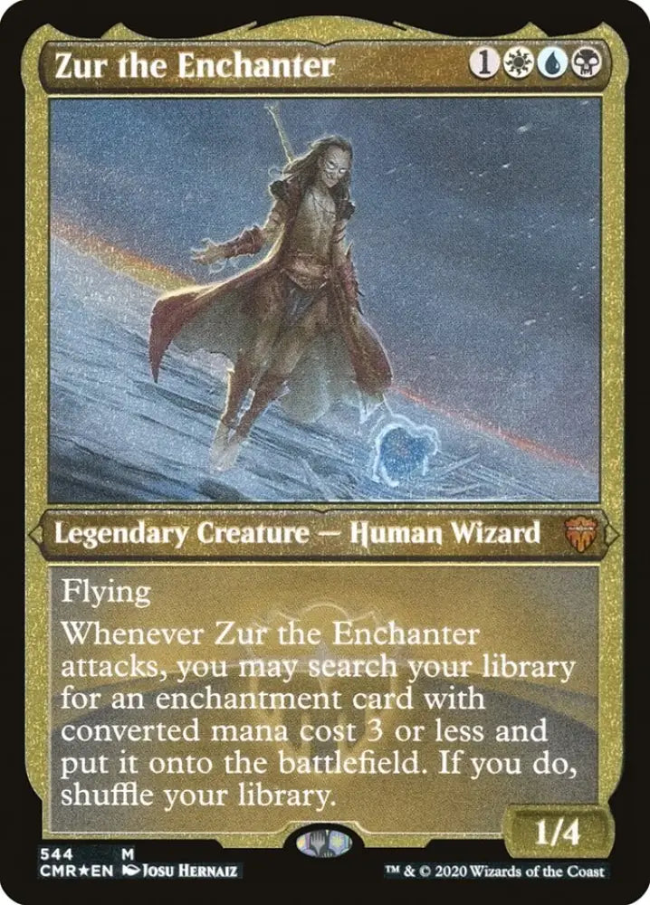 Zur the Enchanter (Etched) [Commander Legends] - MTG Single