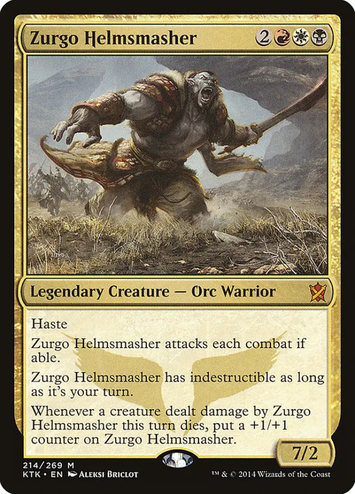Zurgo Helmsmasher [Khans of Tarkir] - MTG Single