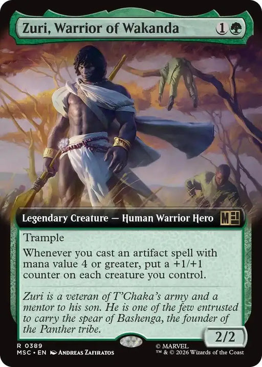 Zuri, Warrior of Wakanda (Extended Art) (389) [Marvel Super Heroes Commander]