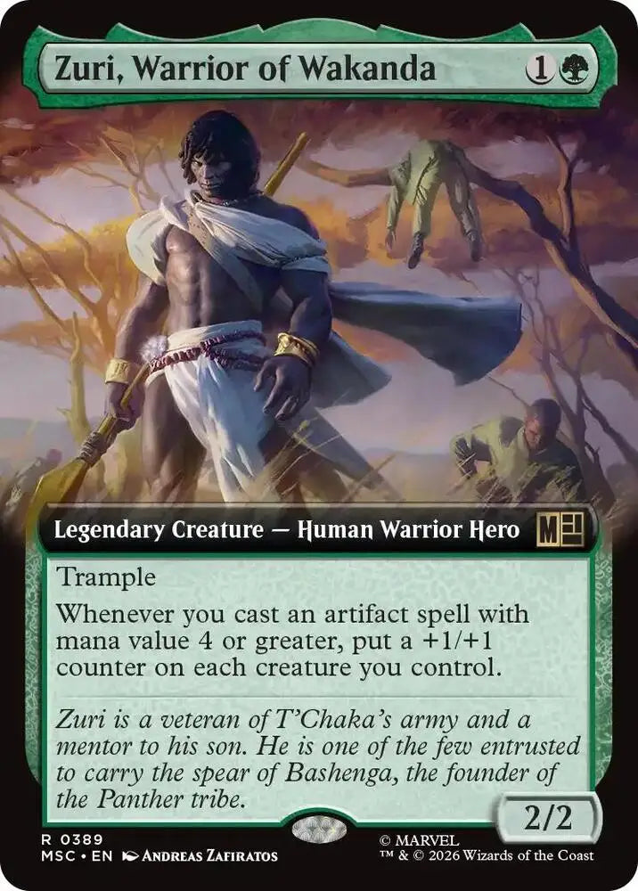 Zuri, Warrior of Wakanda (Extended Art) (389) [Marvel Super Heroes Commander]