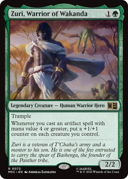 Zuri, Warrior of Wakanda (Surge Foil) (72) [Marvel Super Heroes Commander]