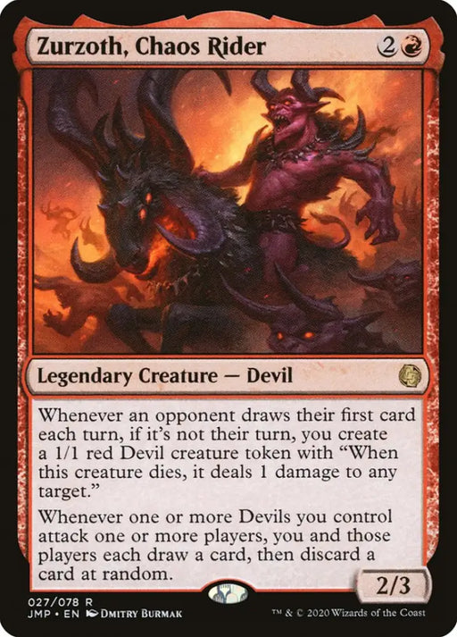Zurzoth Chaos Rider [Jumpstart] - MTG Single