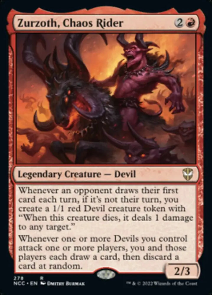 Zurzoth Chaos Rider [Streets of New Capenna Commander] - MTG Single