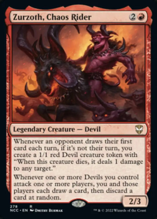 Zurzoth Chaos Rider [Streets of New Capenna Commander] - MTG Single