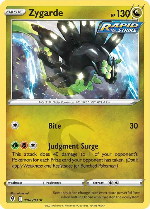 Zygarde (118/203) [Sword & Shield: Evolving Skies] - Pokemon Single
