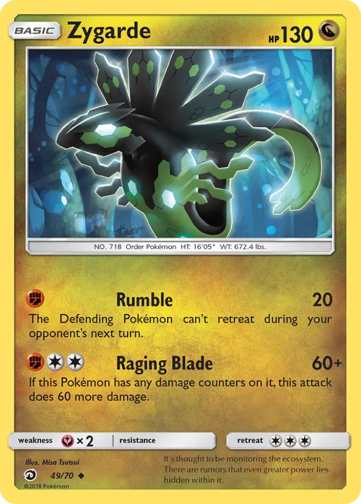 Zygarde (49/70) [Sun & Moon: Dragon Majesty] - Pokemon Single