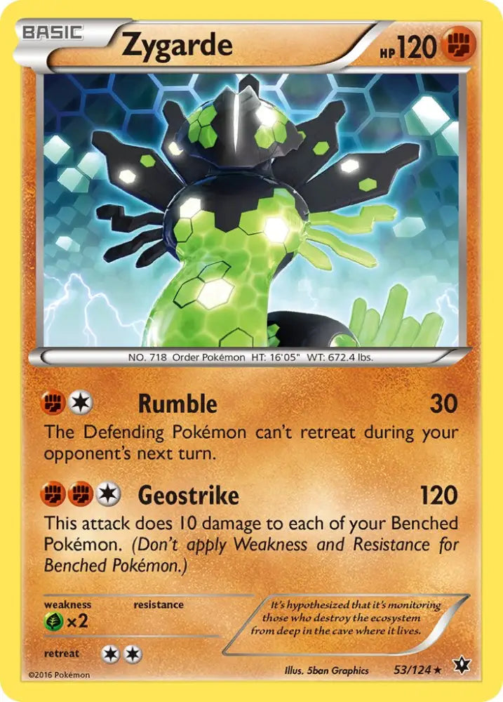 Zygarde (53/124) (Theme Deck Exclusive) [XY: Fates Collide] - Pokemon Single