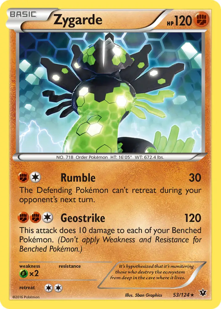 Zygarde (53/124) [XY: Fates Collide] - Pokemon Single