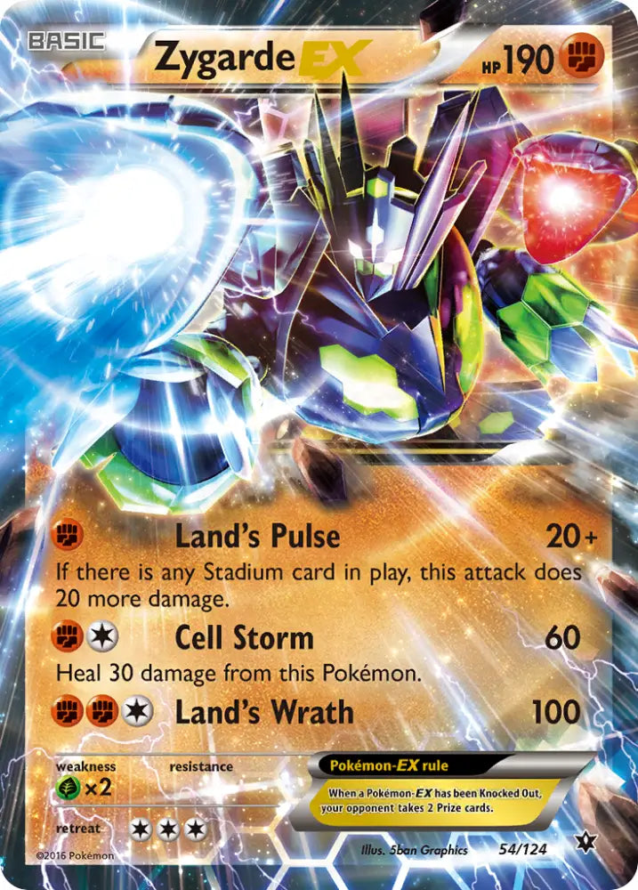 Zygarde EX (54/124) [XY: Fates Collide] - Pokemon Single