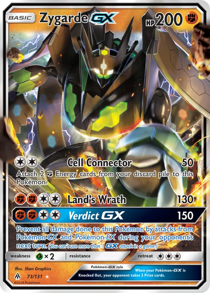 Zygarde GX (73/131) [Sun & Moon: Forbidden Light] - Pokemon Single