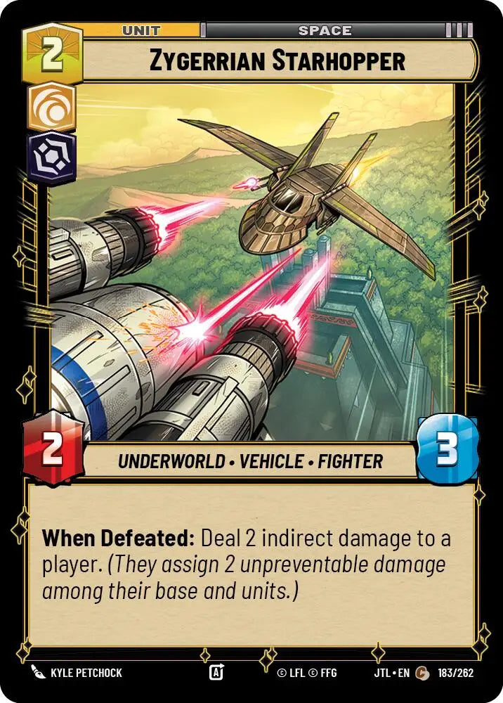 Zygerrian Starhopper (183/257) [Jump to Lightspeed] - Star Wars: Unlimited Single
