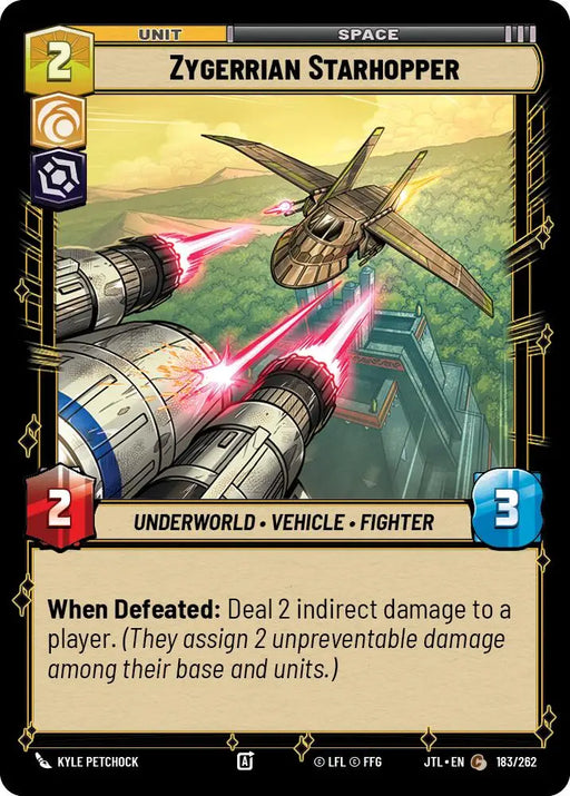 Zygerrian Starhopper (183/257) [Jump to Lightspeed] - Star Wars: Unlimited Single