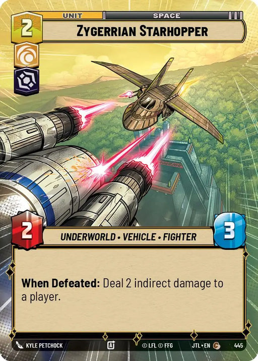 Zygerrian Starhopper (Hyperspace) (445) [Jump to Lightspeed] - Star Wars: Unlimited Single