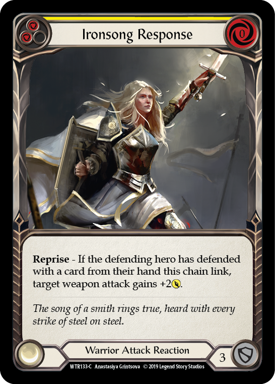 Ironsong Response (Yellow) [Welcome to Rathe 1st Edition] Alpha Print Rainbow Foil