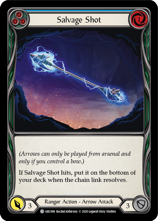 Salvage Shot (Blue) [Arcane Rising Unlimited] Unlimited Rainbow Foil