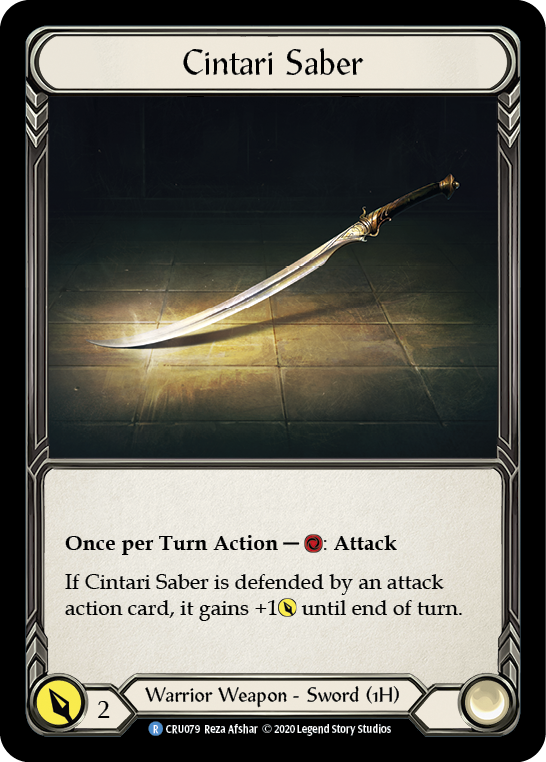 Cintari Saber [Crucible of War 1st Edition] 1st Edition Normal