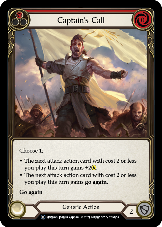 Captain's Call (Red) [Monarch Unlimited] Unlimited Rainbow Foil