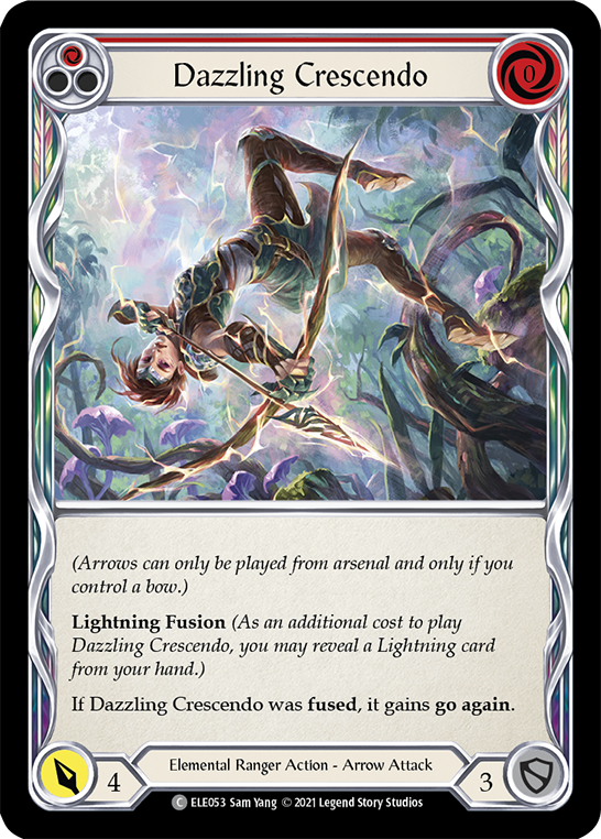 Dazzling Crescendo (Red) [Tales of Aria 1st Edition] 1st Edition Rainbow Foil