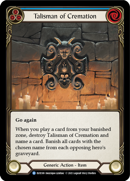 Talisman of Cremation [Everfest] 1st Edition Cold Foil