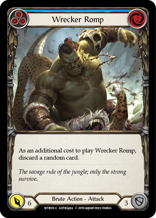 Wrecker Romp (Blue) [Welcome to Rathe 1st Edition] Alpha Print Rainbow Foil