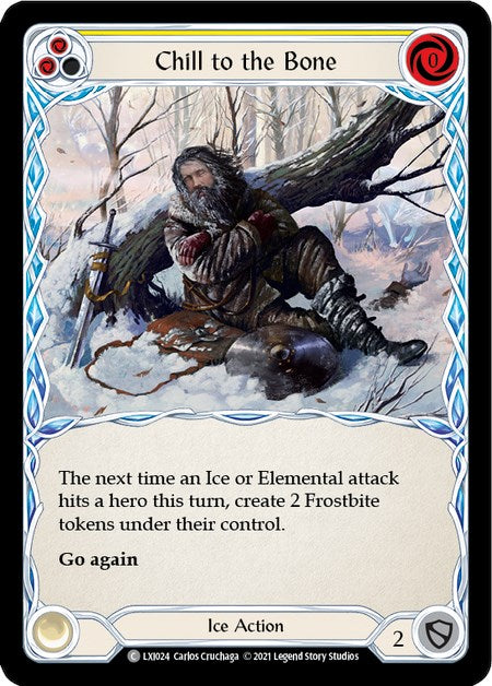 Chill to the Bone (Yellow) [Tales of Aria Blitz Deck] 1st Edition Normal