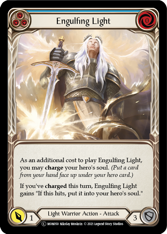 Engulfing Light (Blue) [Monarch Unlimited] Unlimited Rainbow Foil