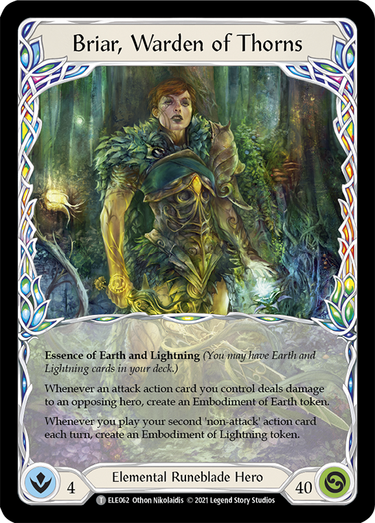 Briar, Warden of Thorns // Titan's Fist [Tales of Aria 1st Edition] 1st Edition Normal