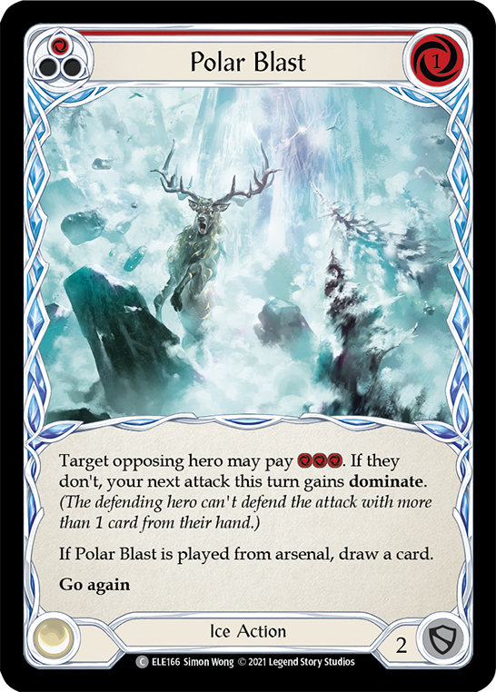 Polar Blast (Red) [Tales of Aria 1st Edition] 1st Edition Rainbow Foil