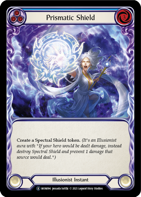 Prismatic Shield (Blue) [Monarch Unlimited] Unlimited Rainbow Foil