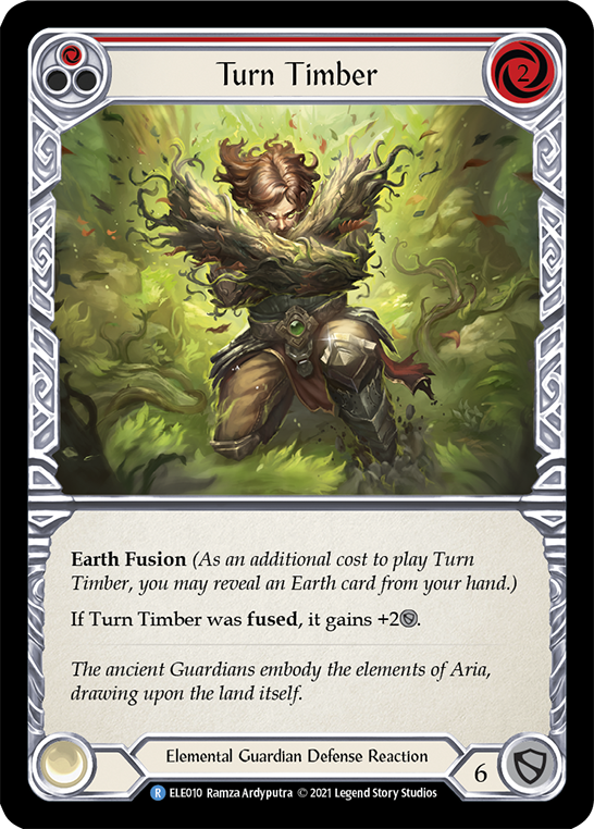 Turn Timber (Red) [Tales of Aria 1st Edition] 1st Edition Rainbow Foil