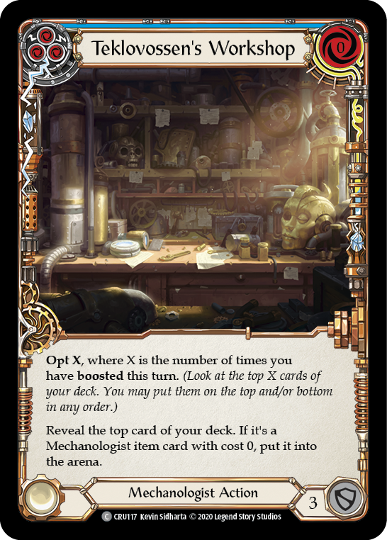 Teklovossen's Workshop (Blue) [Crucible of War 1st Edition] 1st Edition Normal