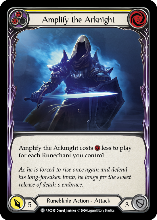 Amplify the Arknight (Yellow) [Arcane Rising Unlimited] Unlimited Rainbow Foil