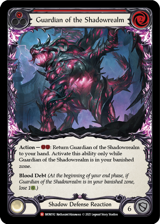 Guardian of the Shadowrealm [Monarch 1st Edition] 1st Edition Rainbow Foil
