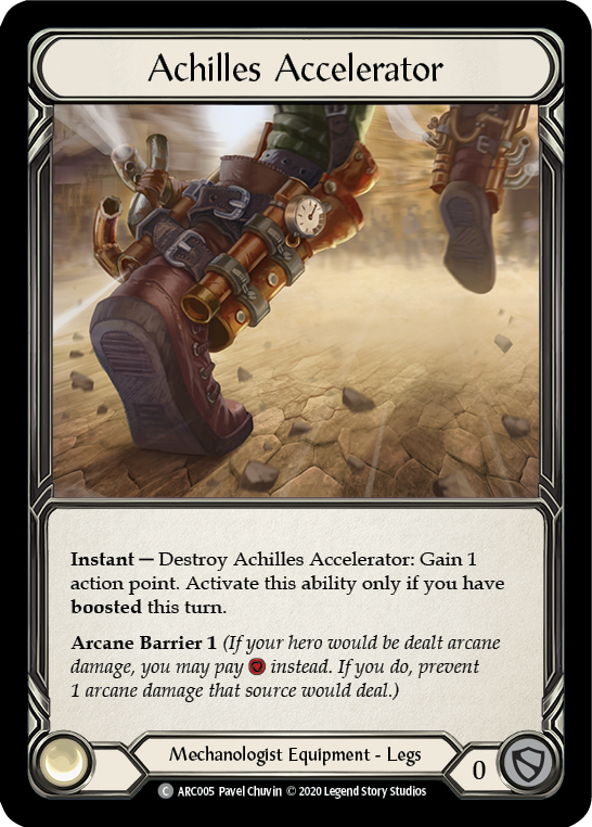 Achilles Accelerator [Arcane Rising Unlimited] Unlimited Rainbow Foil