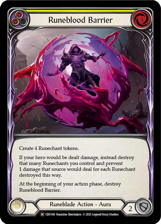 Runeblood Barrier [Crucible of War Unlimited] Unlimited Rainbow Foil