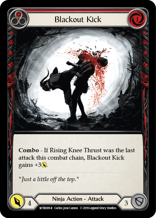 Blackout Kick (Red) [Welcome to Rathe 1st Edition] Alpha Print Rainbow Foil