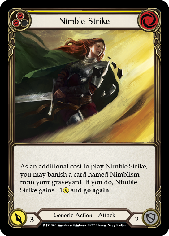 Nimble Strike (Yellow) [Welcome to Rathe 1st Edition] Alpha Print Normal