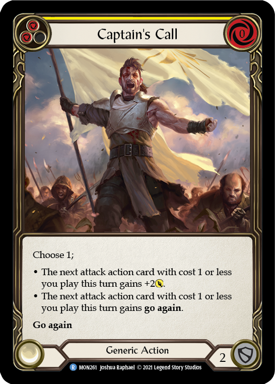 Captain's Call (Yellow) [Monarch 1st Edition] 1st Edition Normal