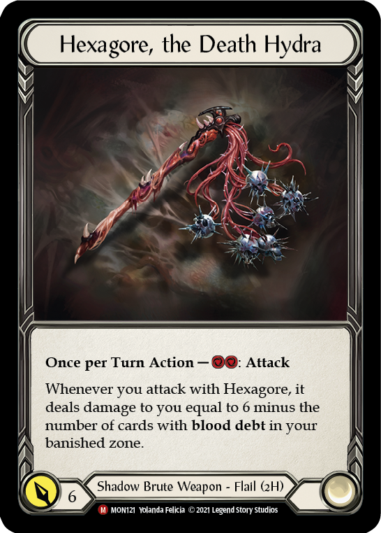 Hexagore, the Death Hydra [Monarch 1st Edition] 1st Edition Cold Foil