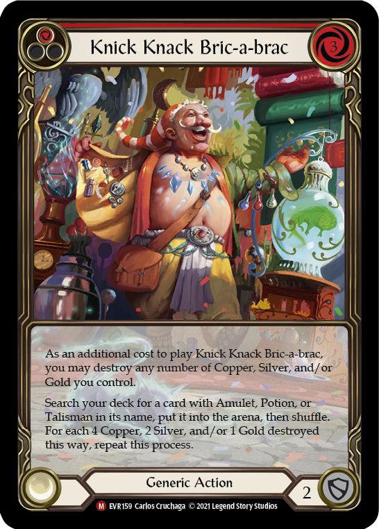 Knick Knack Bric-a-brac [Everfest] 1st Edition Extended Art Rainbow Foil