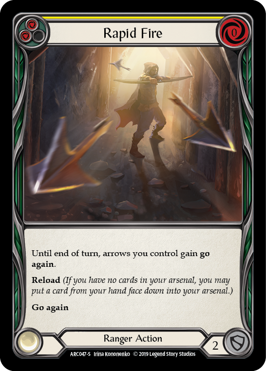 Rapid Fire [Arcane Rising 1st Edition] 1st Edition Rainbow Foil