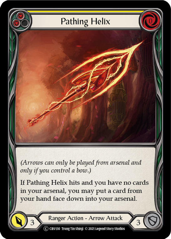 Pathing Helix (Yellow) [Crucible of War Unlimited] Unlimited Rainbow Foil