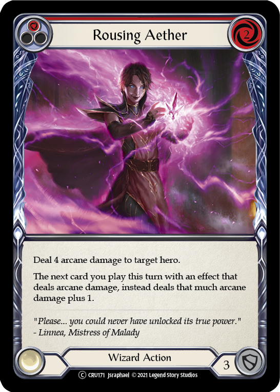 Rousing Aether (Red) [Crucible of War Unlimited] Unlimited Rainbow Foil