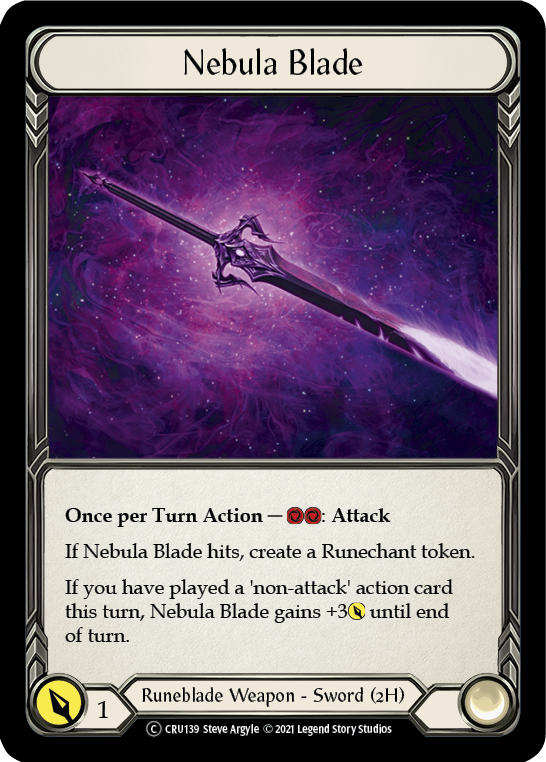 Nebula Blade [Crucible of War Unlimited] Unlimited Rainbow Foil