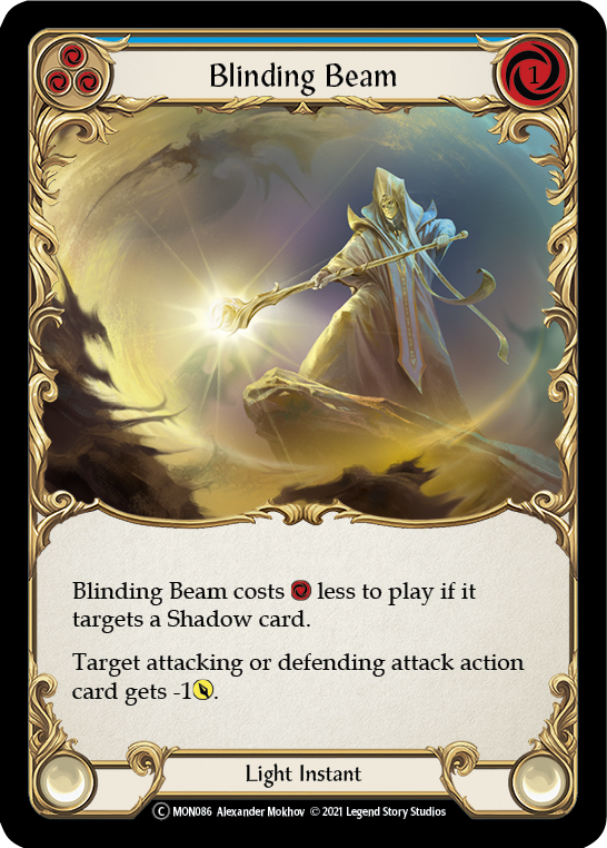 Blinding Beam (Blue) [Monarch Unlimited] Unlimited Rainbow Foil