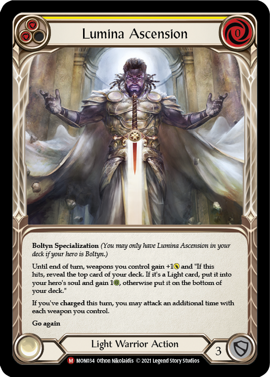 Lumina Ascension [Monarch 1st Edition] 1st Edition Rainbow Foil