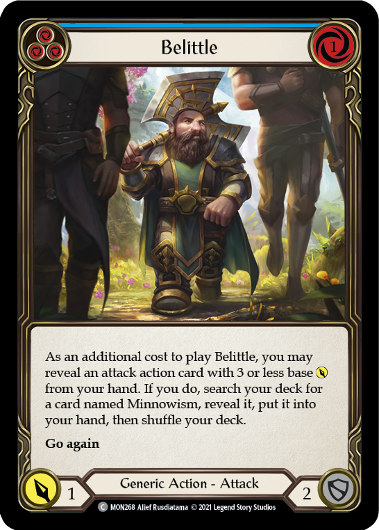 Belittle (Blue) [Monarch 1st Edition] 1st Edition Rainbow Foil