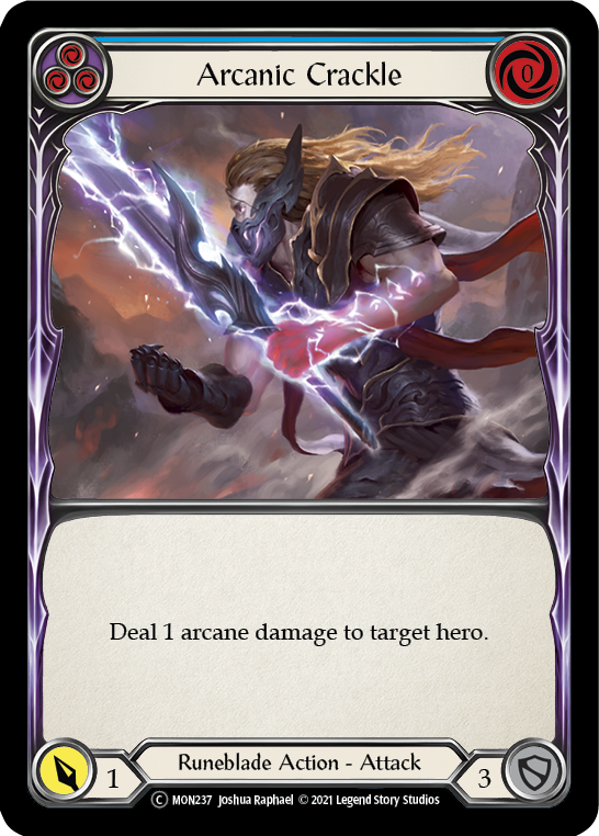 Arcanic Crackle (Blue) [Monarch Unlimited] Unlimited Normal